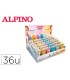 Expositor alpino gel maquillaje 24 glittter gel metalico 12 glitter gel