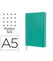 Cuaderno oxford cosida tapa extradura din a5 104 hojas rayado dots 5x5 colores surtidos