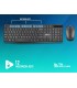 Set teclado y raton ngs hype kit inalambrico color negro