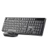 Set teclado y raton ngs hype kit inalambrico color negro