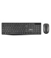 Set teclado y raton ngs hype kit inalambrico color negro