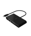 Adaptador belkin avc004btbk usb-c a usb-a 3.0 ethernet vga y hdmi (4k) + carga 100w color negro