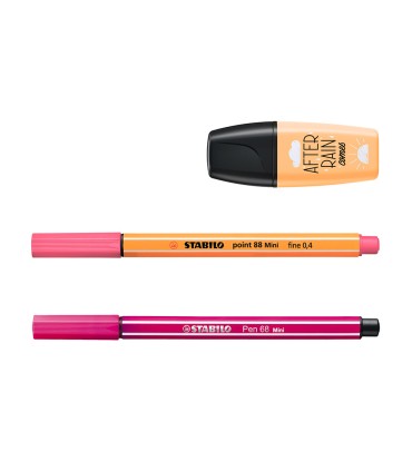 Set stabilo pastel love mini world pen 68 point 88 boss 18 unidades surtidas