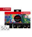 Set stabilo creativo arty line pastel 50 unidades surtidas