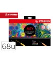 Rotulador stabilo acuarelable pen 68/88 arty line hero estuche de carton de 68 unidades surtidas