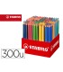 Lapices de colores stabilo trio az school pack de 300 unidades surtidas 20 colores