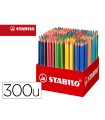 Lapices de colores stabilo trio az school pack de 300 unidades surtidas 20 colores