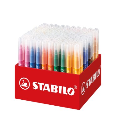 Rotulador stabilo power max school pack de 140 unidades surtidas 16 colores