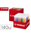 Rotulador stabilo power max school pack de 140 unidades surtidas 16 colores