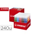 Rotulador stabilo power school pack de 240 unidades surtidas 20 colores