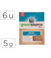 Limpiador de baños bunzl greensource ecologico pastilla de 5 gr paquete de 6 unidades