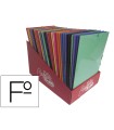 Carpeta gomas solapas saro carton folio colores surtidos