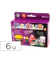 Pintura acrilica playcolor acrylic basic 40 ml caja de 6 unidades colores surtidos