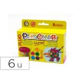 Tempera liquida playcolor liquid fluo 40 ml caja 6 unidades colores surtidos