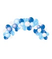 Globo 100% latex biodegradable guinarlda arco baby blue 55 unidades