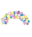 Globo 100% latex biodegradable guinarlda arco light 55 unidades colores pastel