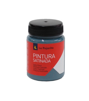 Pintura latex la pajarita satinada l 34 bote 35 ml azul metal