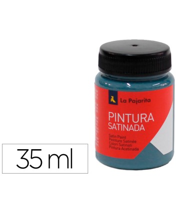 Pintura latex la pajarita satinada l 34 bote 35 ml azul metal