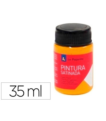 Pintura latex la pajarita satinada l 31 bote 35 ml calabaza