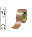 Cinta adhesiva tesa eco papel ultrafuerte color kraft 25 mt x 50 mm para embalaje