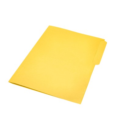 Subcarpeta cartulina liderpapel folio pestana superior 240g m2 color amarillo