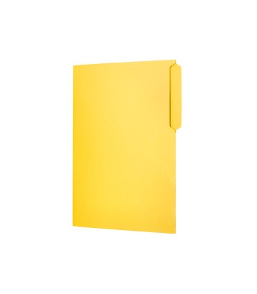 Subcarpeta cartulina liderpapel folio pestana superior 240g m2 color amarillo