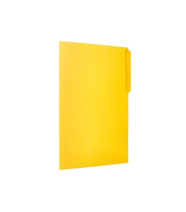 Subcarpeta cartulina liderpapel folio pestana superior 240g m2 color amarillo