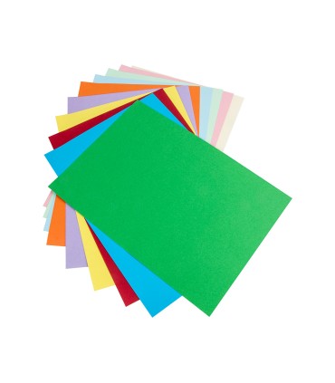 Cartulina liderpapel 50x65 cm 180g m2 25 colores surtidos paquete de 25 hojas