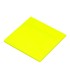 Bloc de notas adhesivas quita y pon q connect 76x76 mm removible plastico translucido amarillo neon con 50 hojas