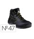 Botas deltaplus de seguridad piel crupon pigmentada suela pu bi densidad color negro talla 47