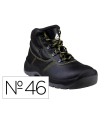 Botas deltaplus de seguridad piel crupon pigmentada suela pu bi-densidad color negro talla 46