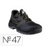 Zapatos de seguridad deltaplus piel crupon pigmentada suela pu bi densidad color negro talla 47