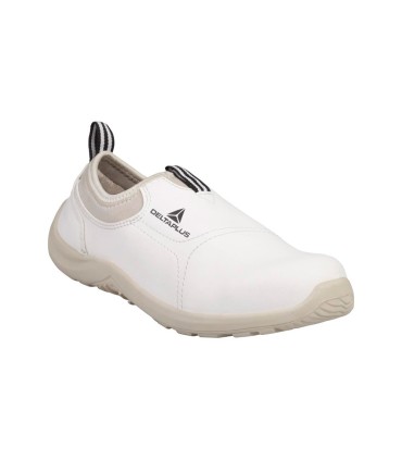 Zapatos de seguridad deltaplus microfibra pu suela pu mono densidad color blanco talla 48