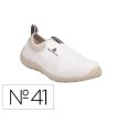 Zapatos de seguridad deltaplus microfibra pu suela pu mono-densidad color blanco talla 41