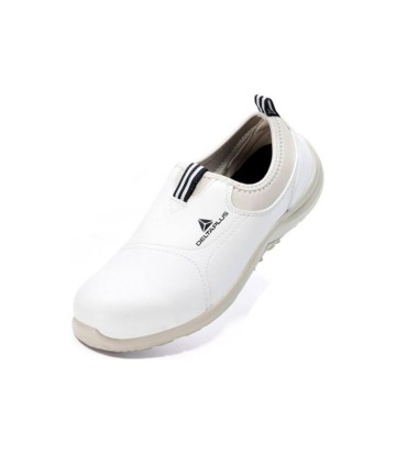 Zapatos de seguridad deltaplus microfibra pu suela pu mono densidad color blanco talla 37