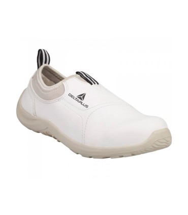 Zapatos de seguridad deltaplus microfibra pu suela pu mono densidad color blanco talla 37