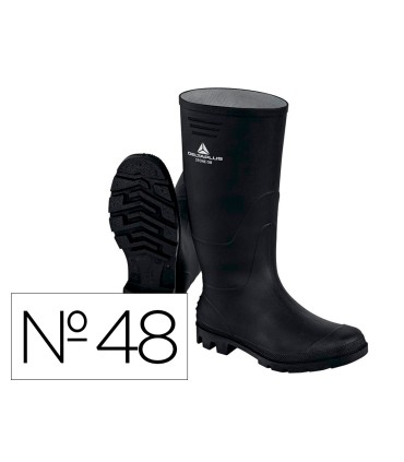 Botas deltaplus de seguridad stone pvc negro suela de tacos talla 48