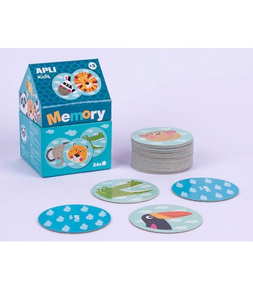 Juego apli didactico memory casita safari