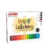 Rotulador alpino metallic lettering doble punta estuche de 12 unidades colores surtidos