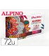 Rotulador alpino dual artist doble punta color experience estuche de 72 unidades colores surtidos