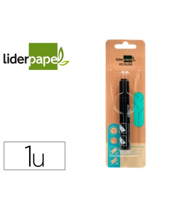 Rotulador liderpapel ecouse detector de billetes falsos cuerpo plastico 100 reciclado en blister