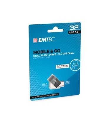 Memoria emtec usb 32 dual mobile go type c usb 32 gb