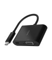 Adaptador belkin avc001btbk usb-c a vga + carga color negro