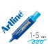 Rotulador artline fluorescente eks 600 azul punta biselada