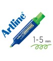 Rotulador artline fluorescente eks-600 verde punta biselada