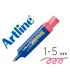 Rotulador artline fluorescente eks 600 rosa punta biselada