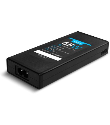 Adaptador de corriente nox para portatil 65w usb con 10 conectores