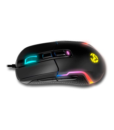 Raton krom kick gaming rgb optico 800 6200 dpi 7 botones iluminacion led rgb rainbow