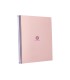 Cuaderno espiral liderpapel a4 micro antartik tapa forrada80h 90 gr rayado puntos 1 banda 4 taladros rosa