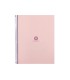 Cuaderno espiral liderpapel a4 micro antartik tapa forrada80h 90 gr rayado puntos 1 banda 4 taladros rosa